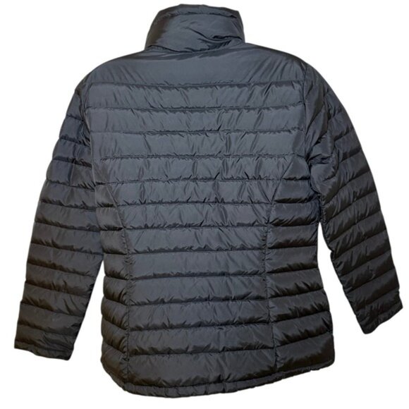 L.L.Bean DownTek Puffer Jacket Womens XL Black Lightweight Full Zip Pockets - Picture 2 of 11